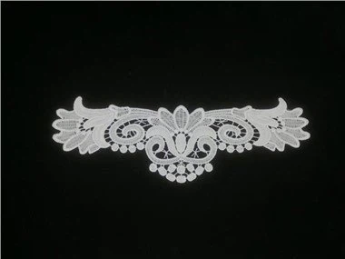 Kjemisk broderi krage blonder